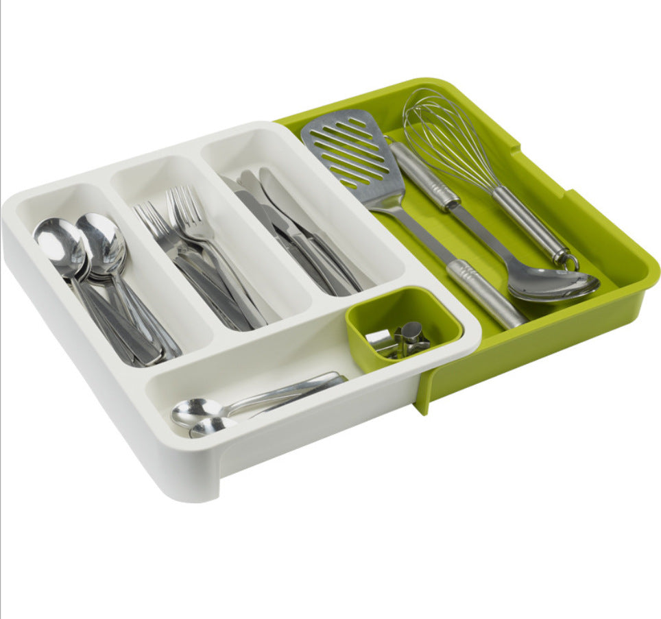 Organize Your Kitchen Effortlessly with This Retractable Drawer Solution