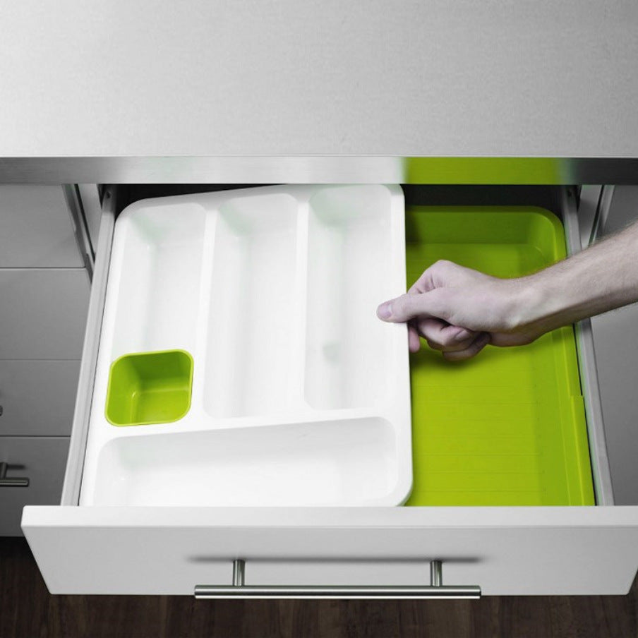 Organize Your Kitchen Effortlessly with This Retractable Drawer Solution