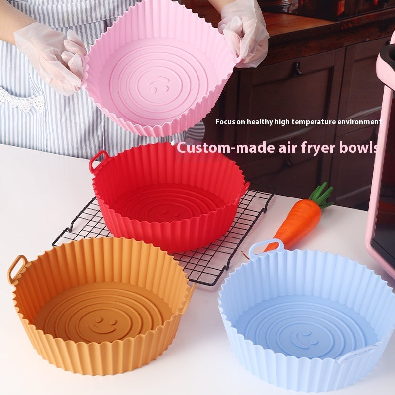 Mess-Free Air Fryer Silicone Basket Liner for Easy Cooking