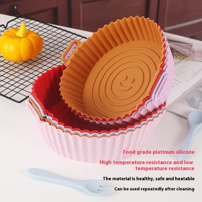 Mess-Free Air Fryer Silicone Basket Liner for Easy Cooking