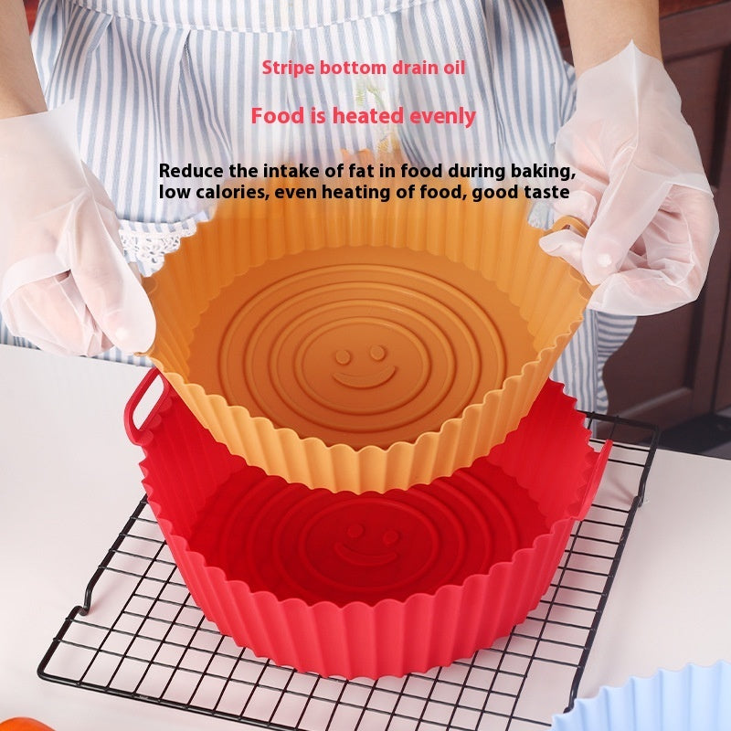 Mess-Free Air Fryer Silicone Basket Liner for Easy Cooking